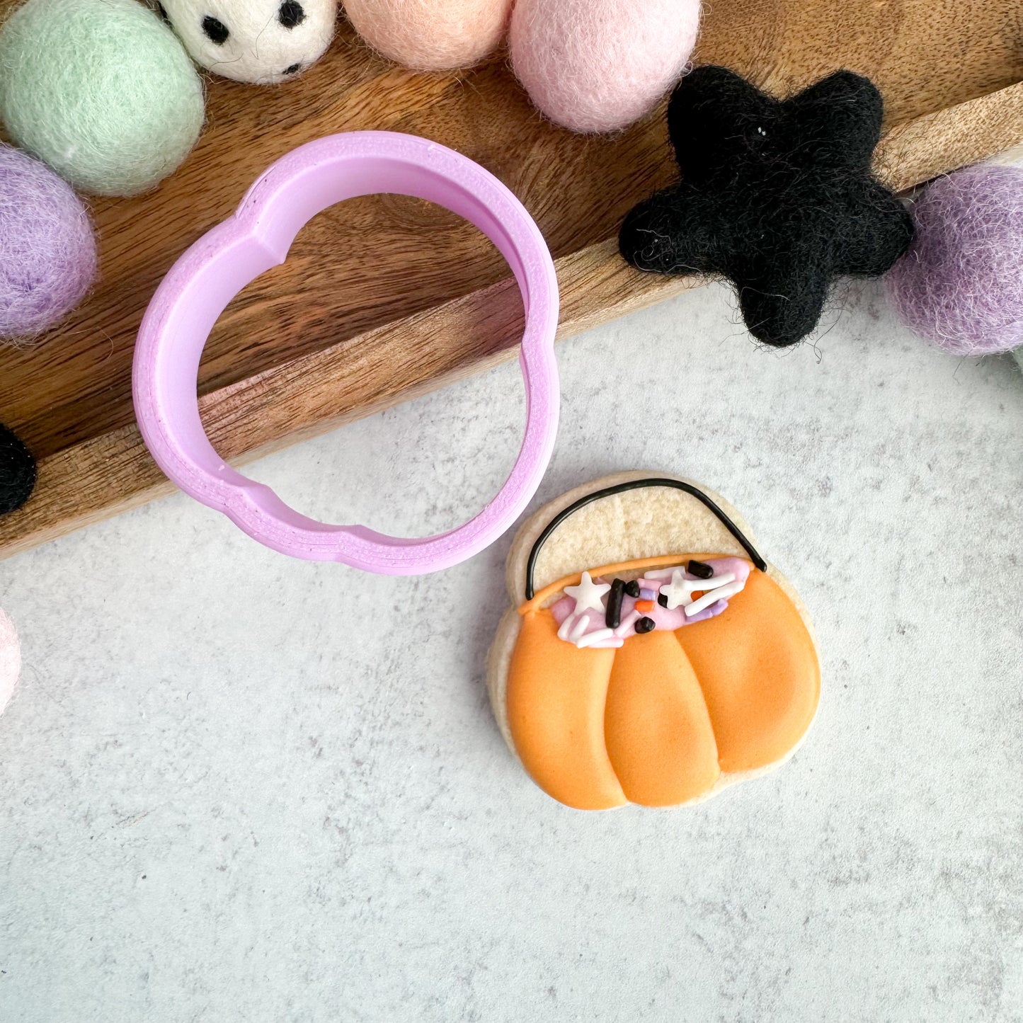 pumpkin bucket mini cookie cutter