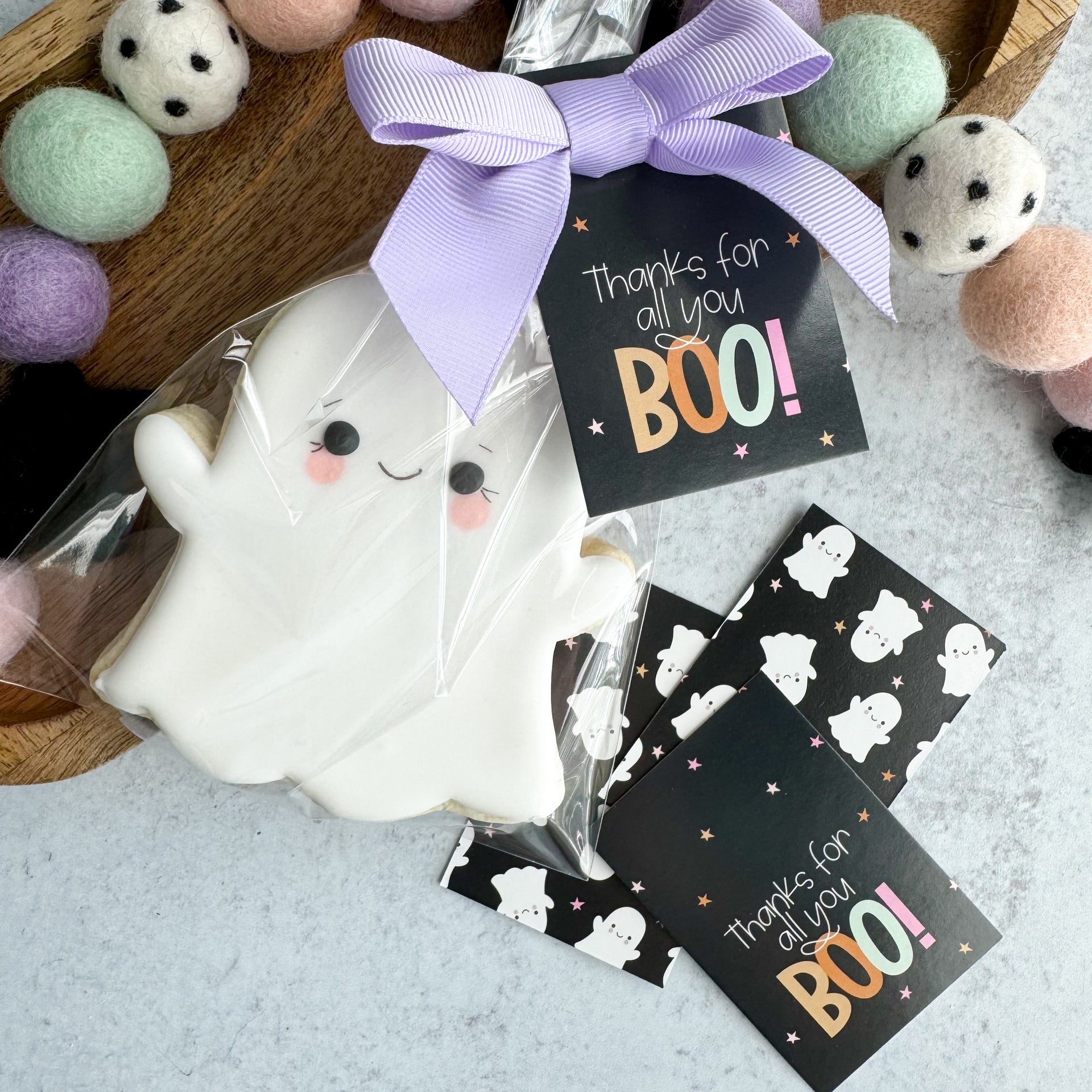 2024 thanks for all you boo rectangle tags - pack of 24