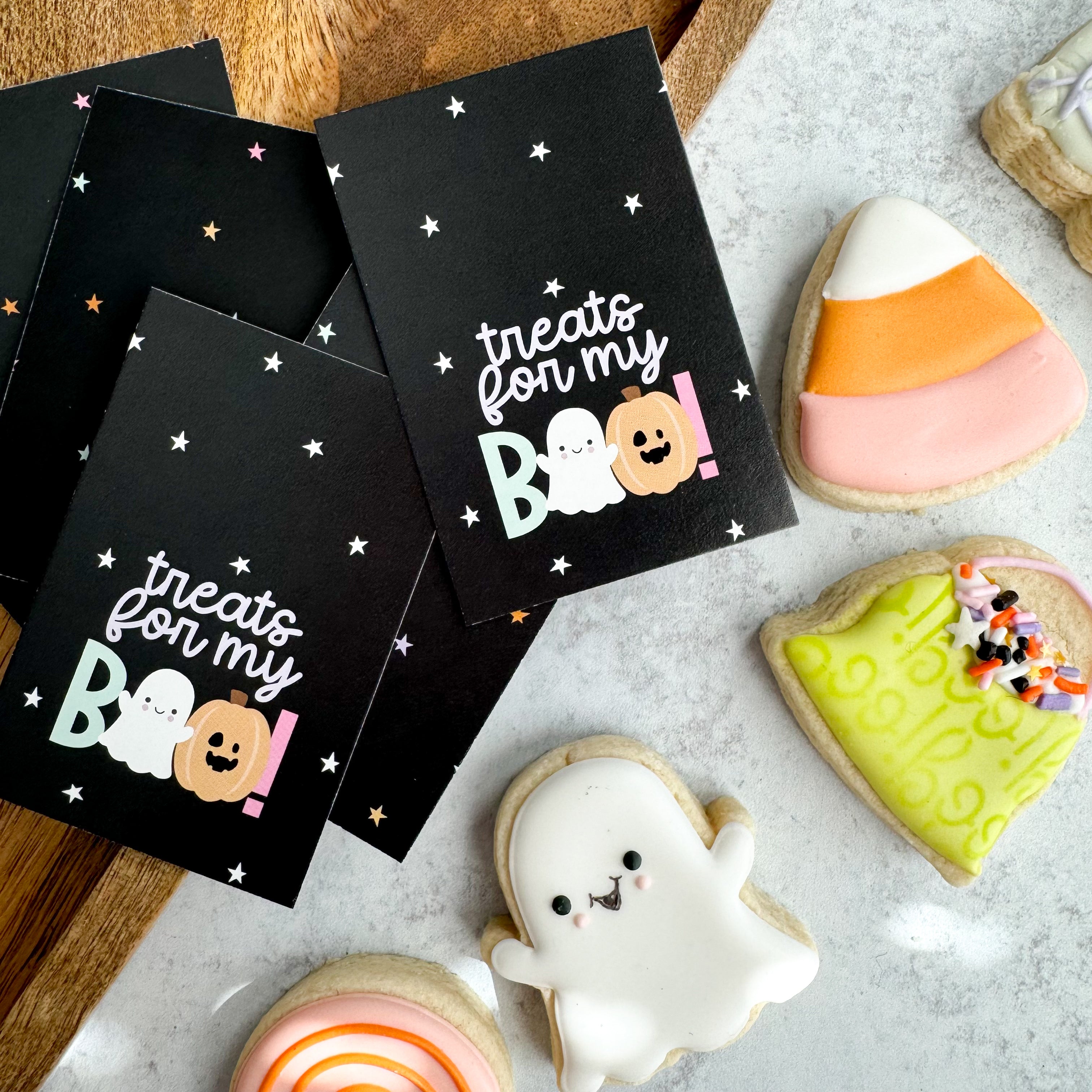 treats for my boo rectangle tags - pack of 24 – Sweet Dream Packaging LLC