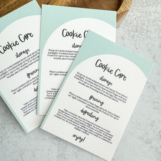 cookie care cards 3.5x5 - pack of 24