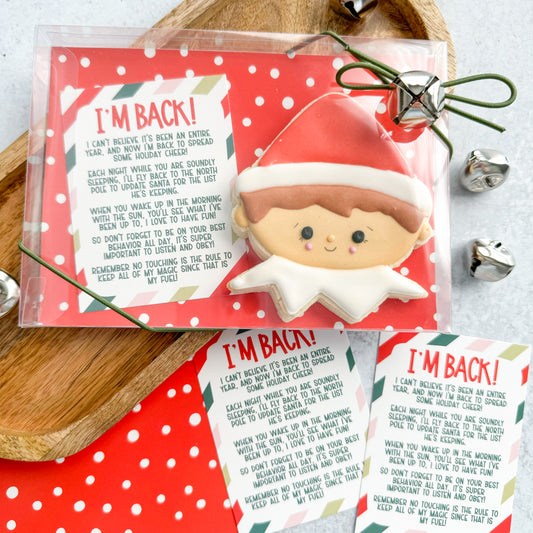 2023 striped i'm back elf poems 3x4 - pack of 24