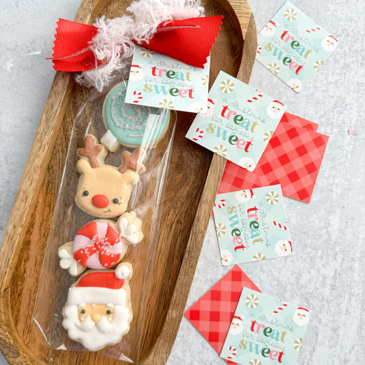 a christmas treat for someone sweet square tags - pack of 24