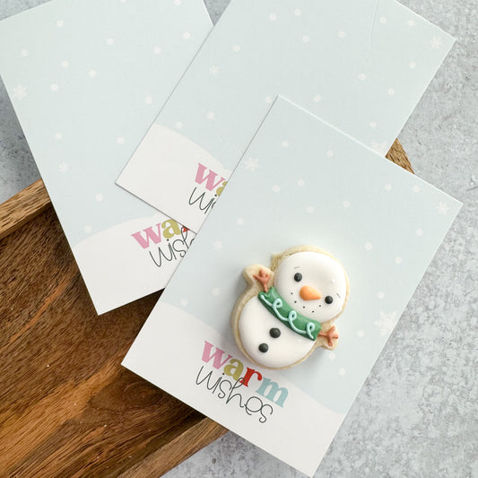 warm wishes 3.5x5"  cookie cards - pack of 24