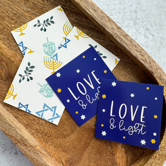 love and light square tags - pack of 24