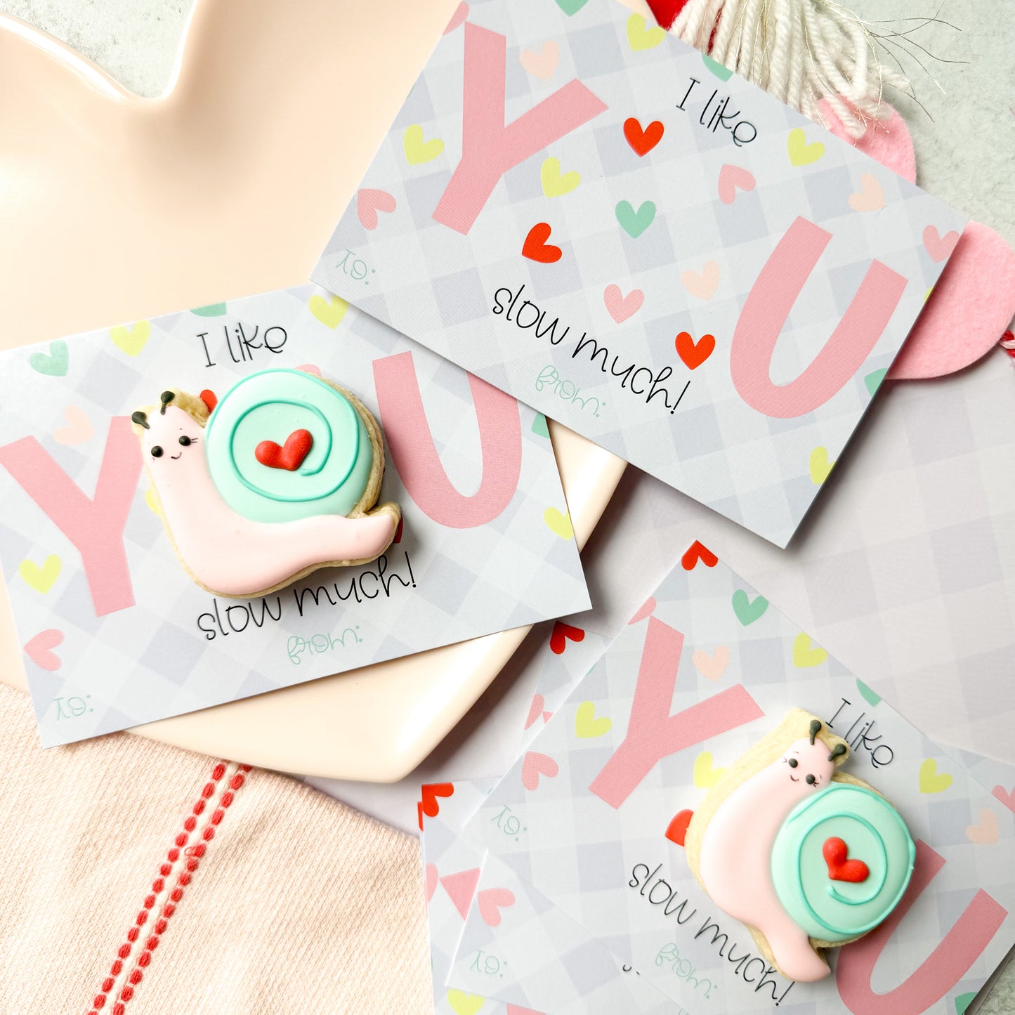 i like you slow much 5x3.5"  cookie cards - pack of 24