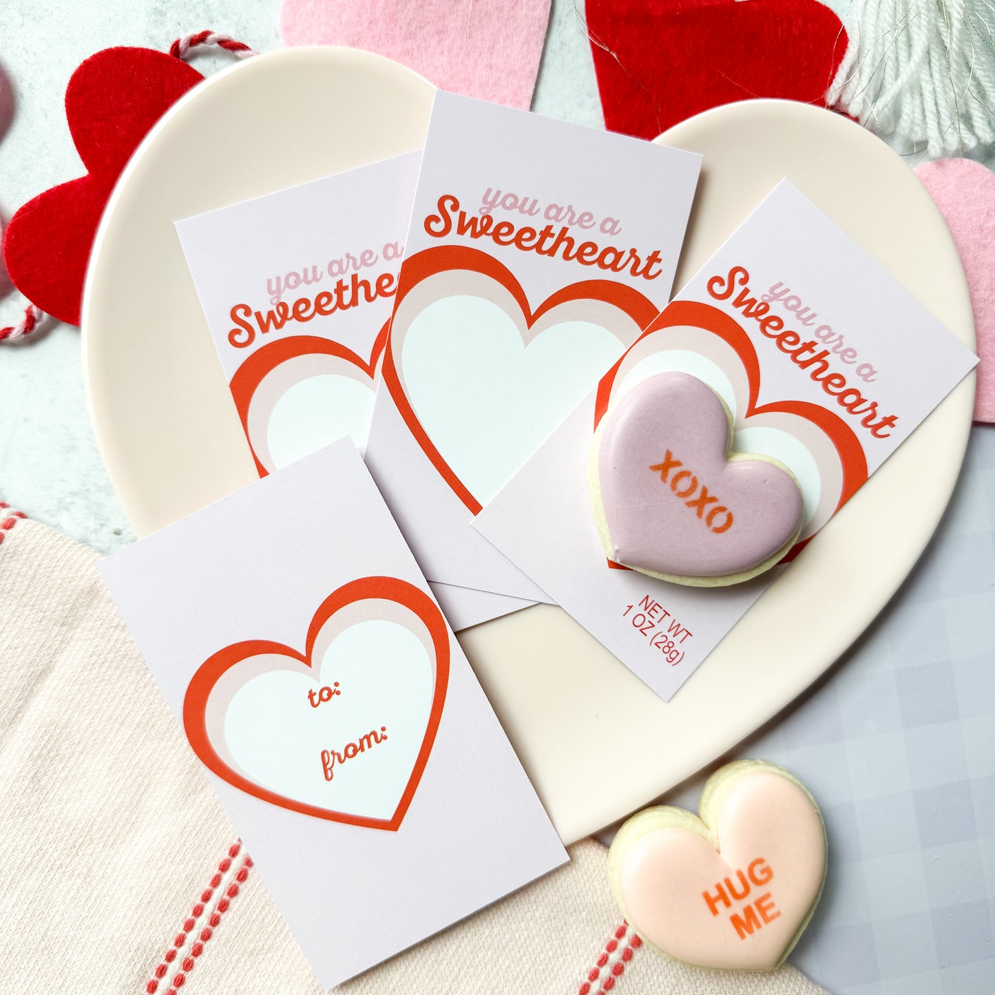 you are a sweetheart skinny cookie cards  - pack of 24