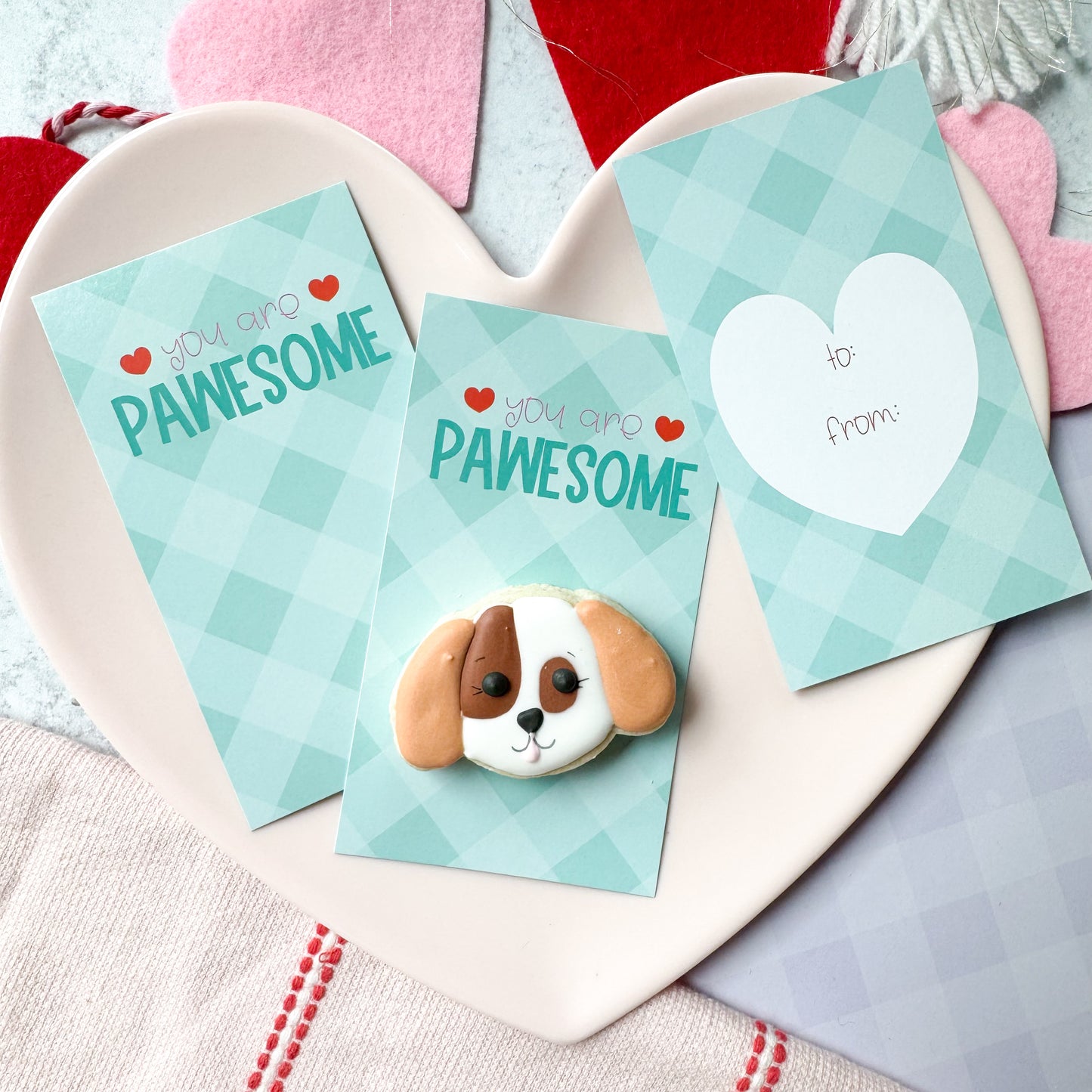 you are pawesome skinny cookie cards  - pack of 24