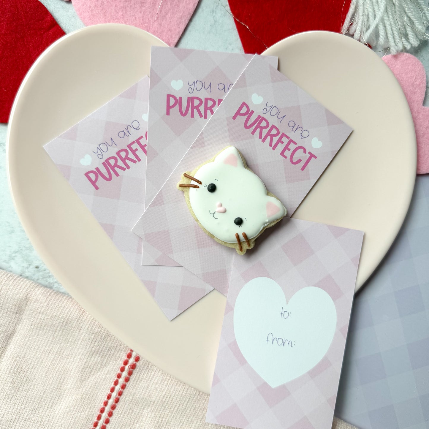 you are purrfect skinny cookie cards  - pack of 24