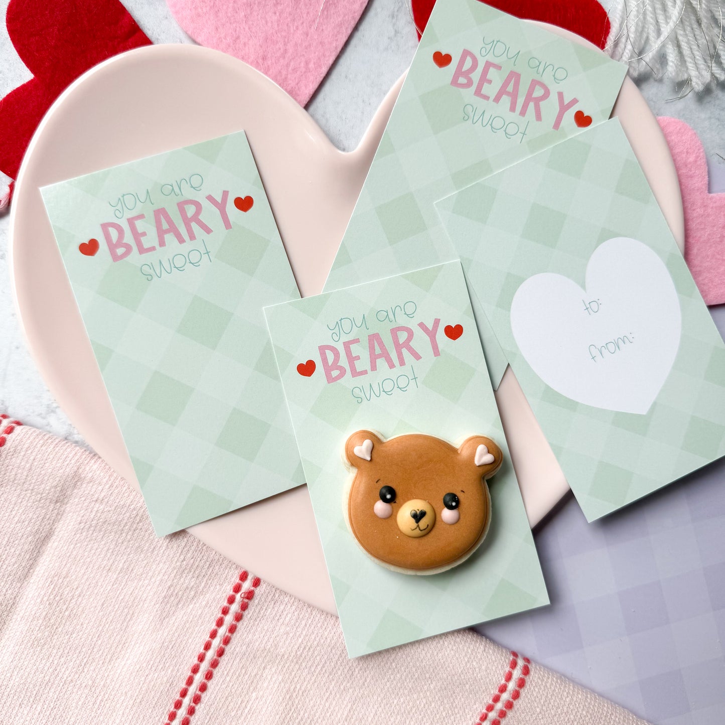 you are beary sweet skinny cookie cards  - pack of 24