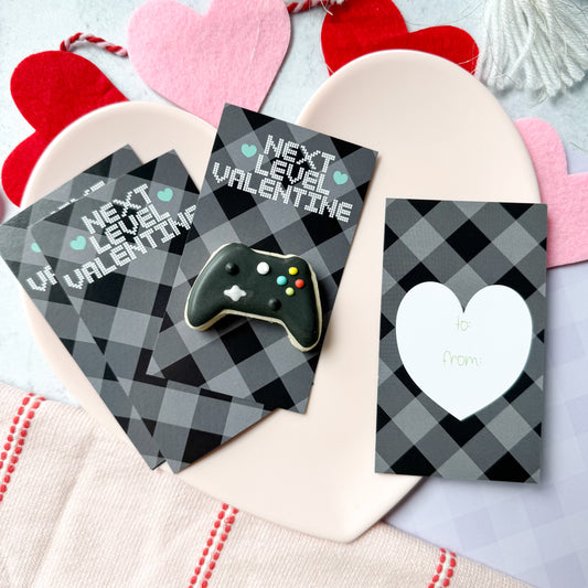 next level valentine skinny cookie cards  - pack of 24