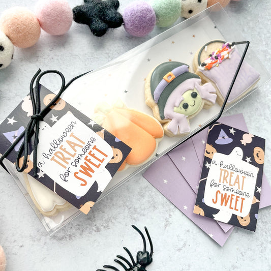 a halloween treat for someone sweet rectangle tags - pack of 24