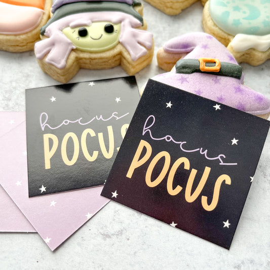 hocus pocus square tags - pack of 24