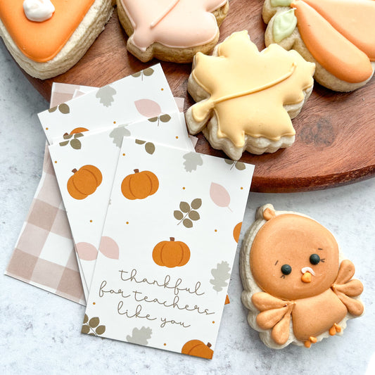 thankful for teachers like you rectangle tags - pack of 24