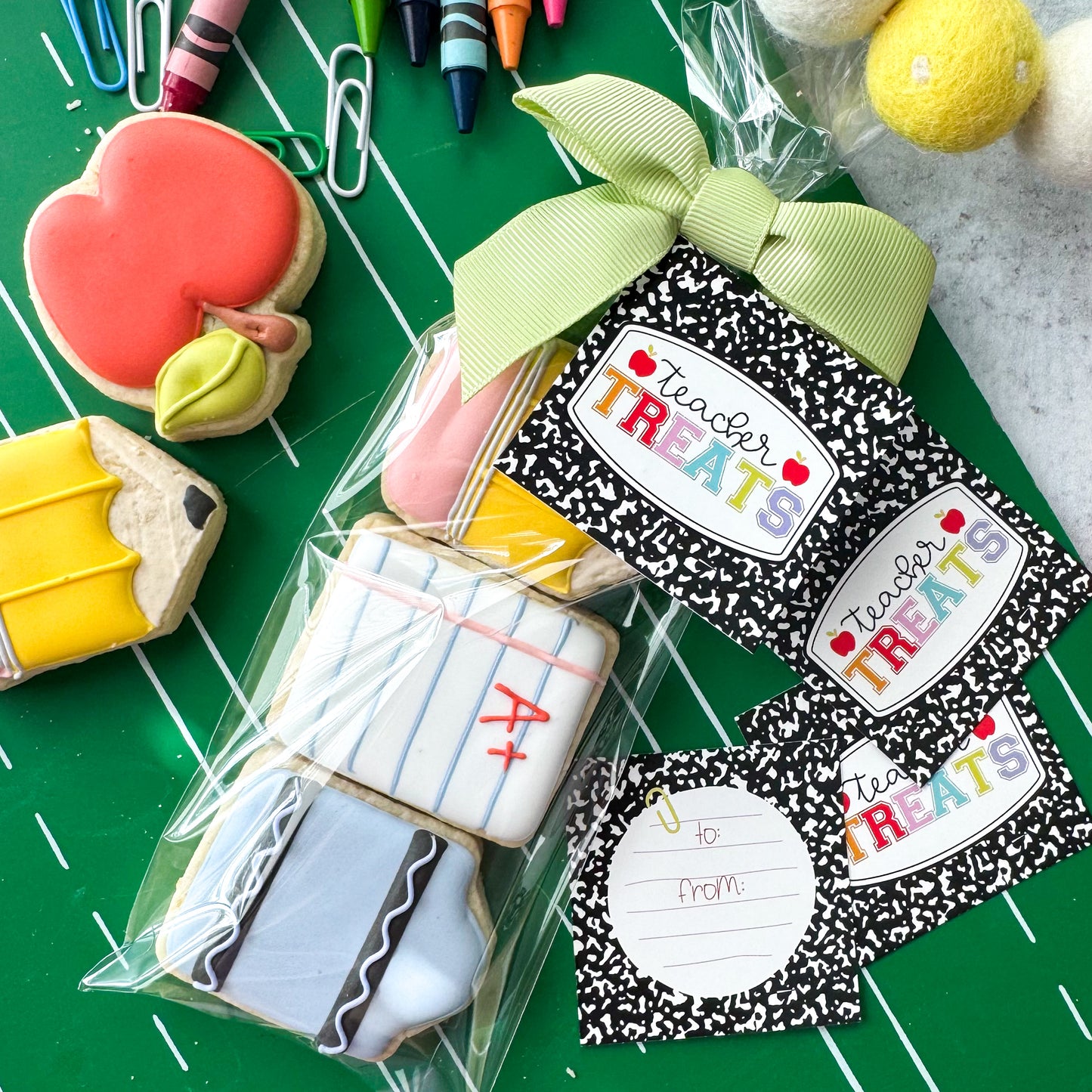 2025 teacher treats square tags - pack of 24