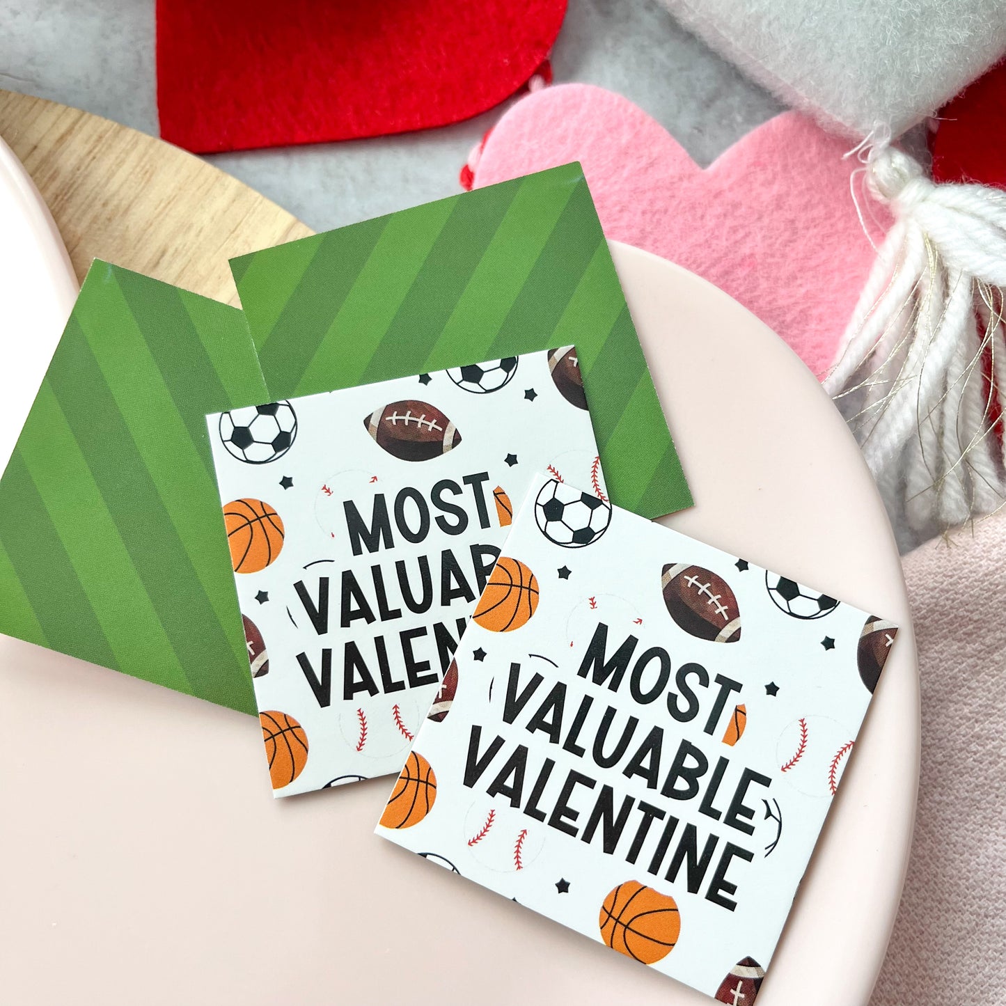 most valuable valentine square tags - pack of 24