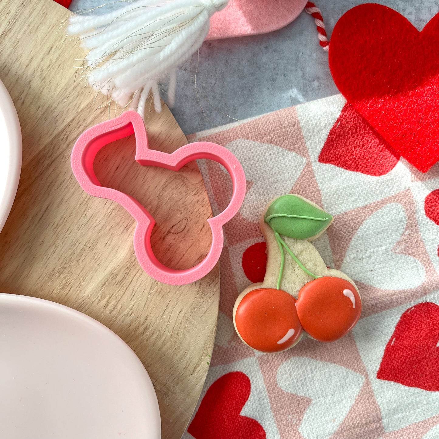 cherry mini cookie cutter