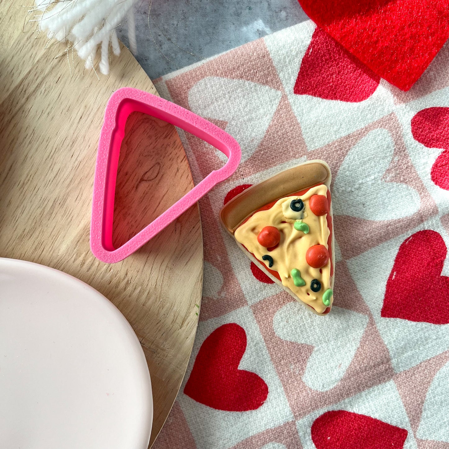 pizza slice mini cookie cutter