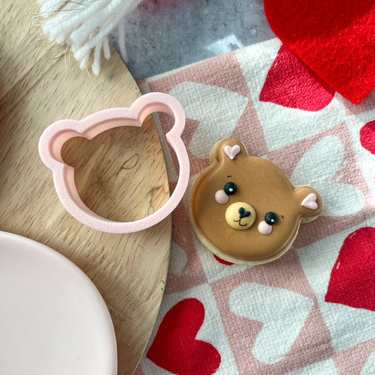 bear face mini cookie cutter