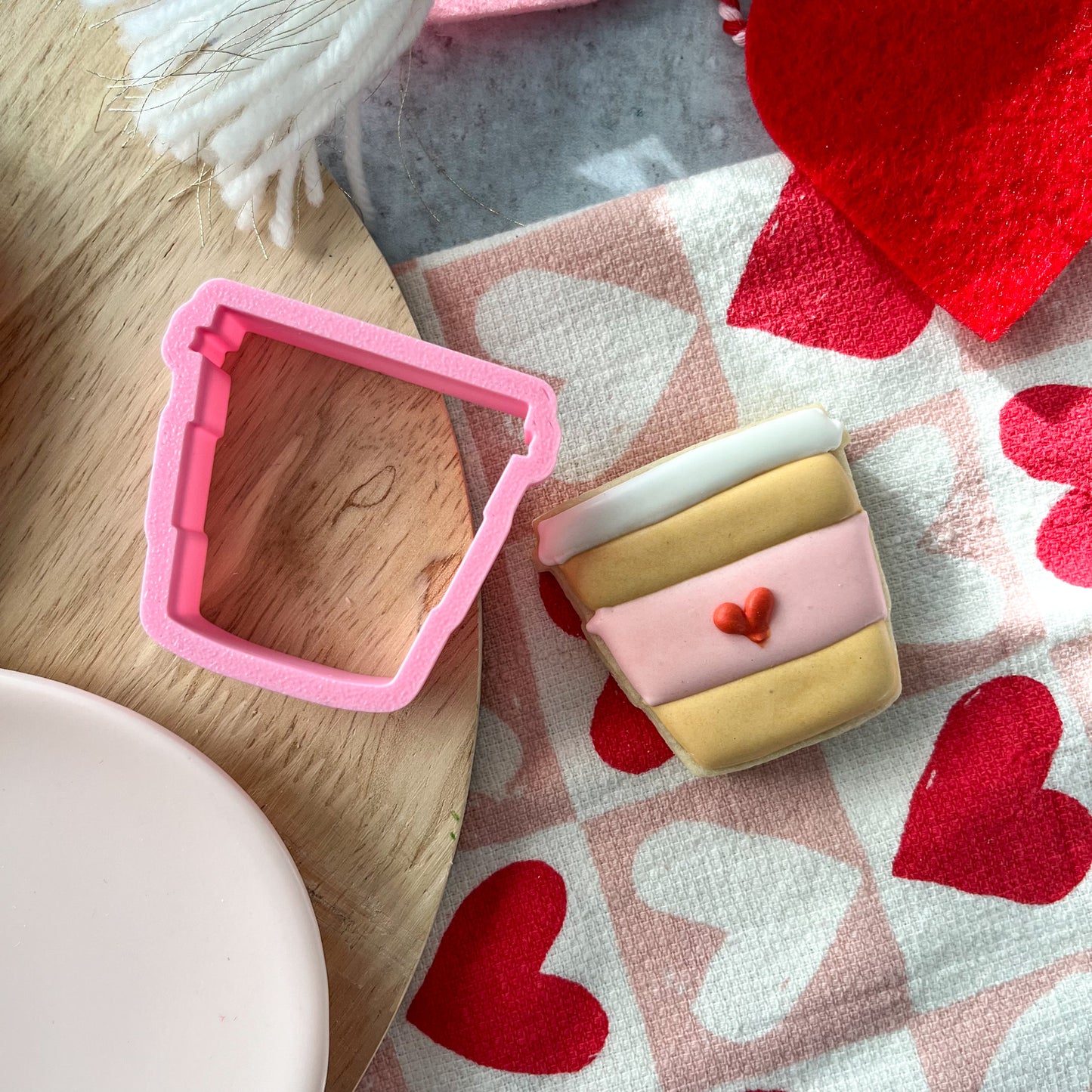 latte cup mini cookie cutter