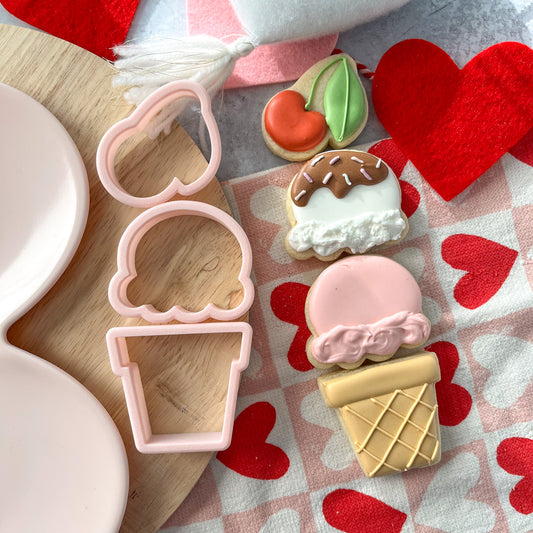 ice cream stack set of 3 cookie cutters