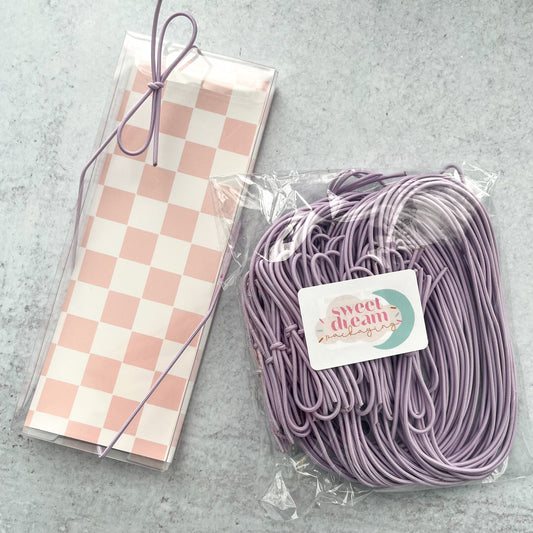 purple 14" stretch loops - set of 50