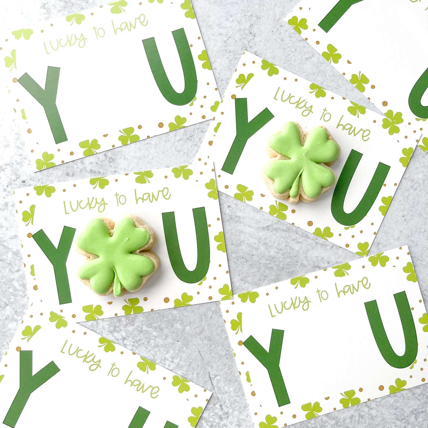 lucky to have you 5x3.5" cookie cards - pack of 24