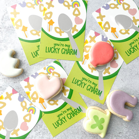 you're my lucky charm 3.5x5" cookie cards - pack of 24