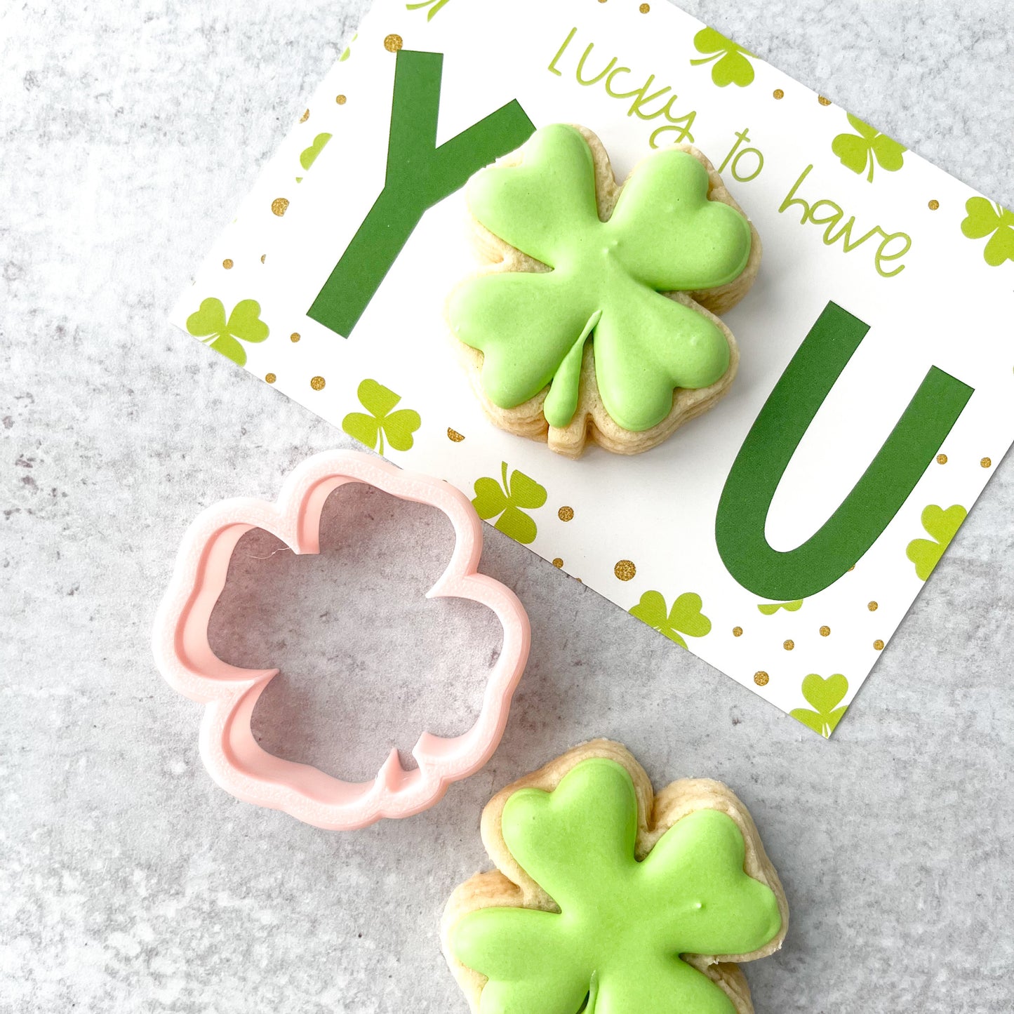 four leaf clover mini cookie cutter