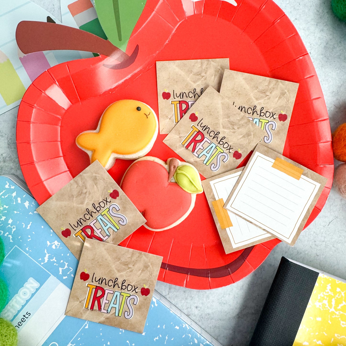 2025 lunchbox treats square tags - pack of 24
