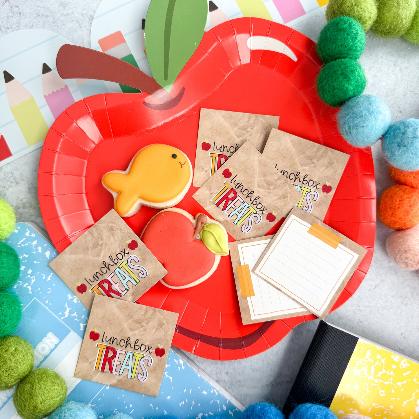2025 lunchbox treats square tags - pack of 24