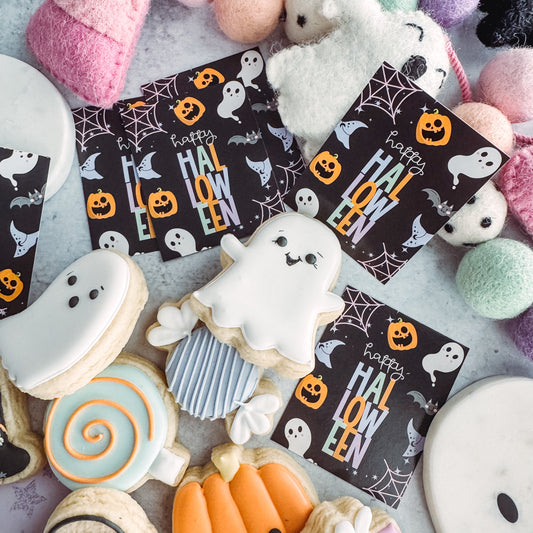 2025 happy halloween 2x2.5" tags - pack of 24
