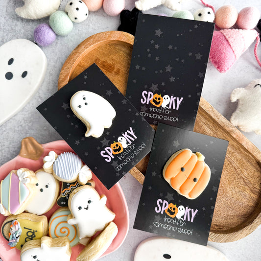 2025 spooky treat for someone sweet 3.5 x 5"  cookie cards - pack of 24