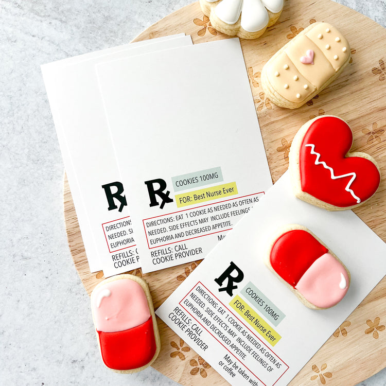 cookie RX 3.5x5" cookie cards - pack of 24
