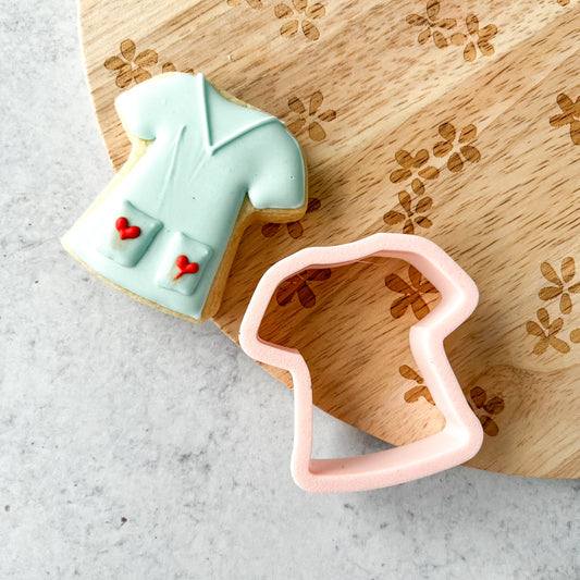 scrub top mini cookie cutter