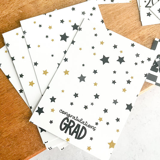 congratulations grad  3.5x5" cookie cards - pack of 24