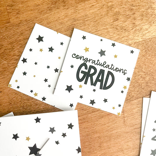 congratulations grad square tags - pack of 24