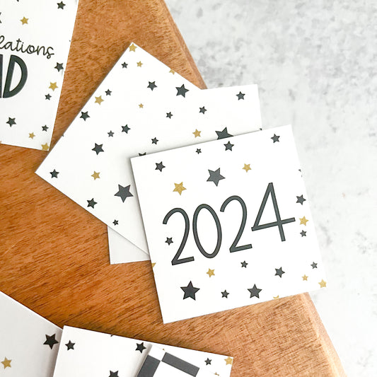 2024 square tags - pack of 24