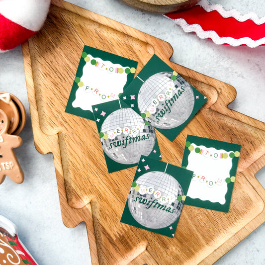 merry swiftmas 2.5x2" tags - pack of 24