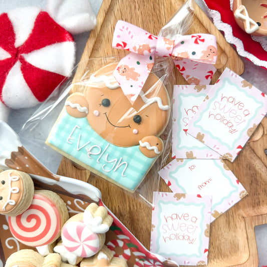 pink have a sweet holiday 2.5x2" tags - pack of 24