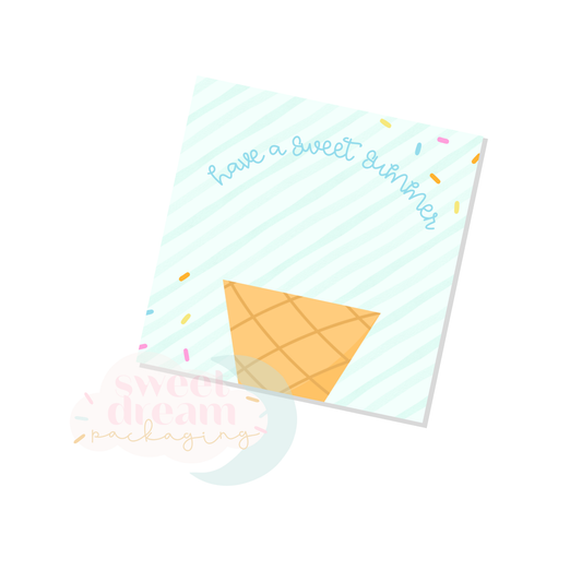 have a sweet summer 3" square cookie card - digital download