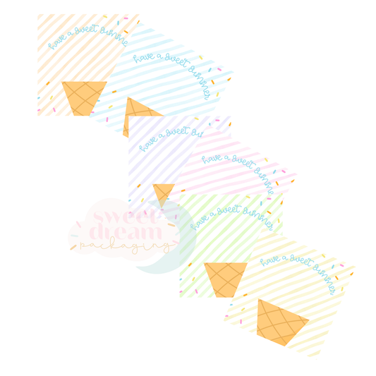 have a sweet summer 3" square cookie card VARIETY - digital download