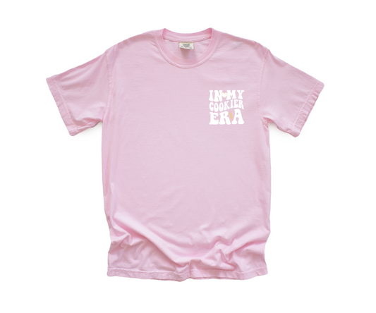 corner design "in my cookier era" t-shirt - blossom pink comfort colors
