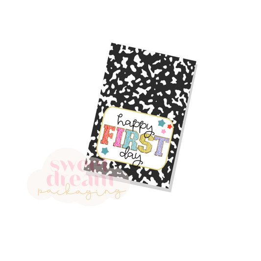 happy first day tag - digital download