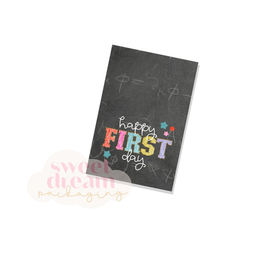 happy first day tag - digital download