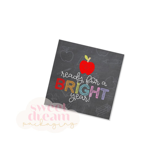 ready for a bright year 2" square tag - digital download