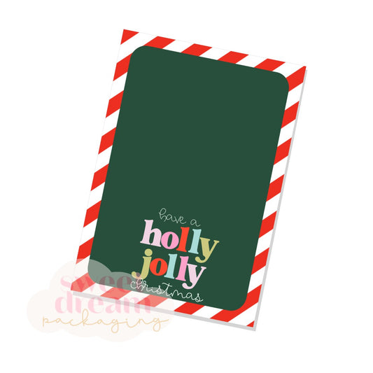 have a holly jolly christmas cookie card - digital download