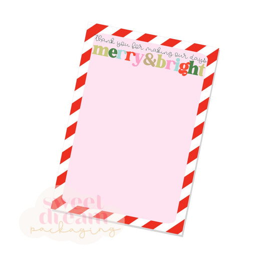 thanks for making our days merry and bright cookie card gift card holder- digital download