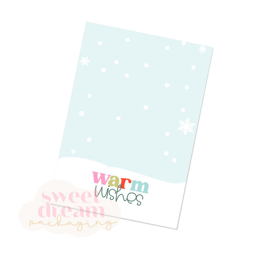 warm wishes cookie card - digital download