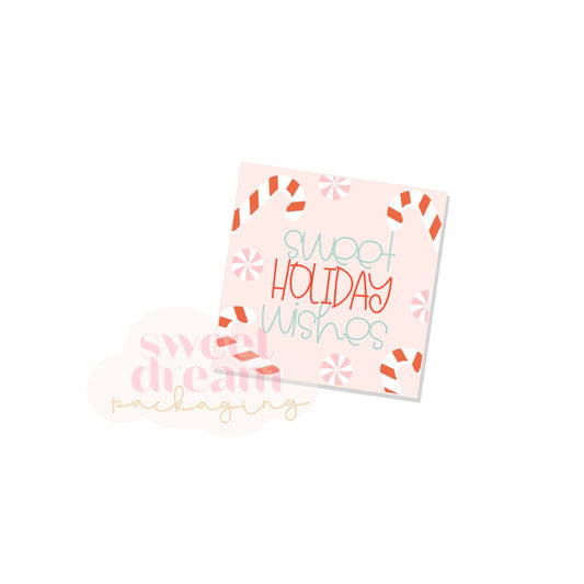 sweet holiday wishes tag - digital download