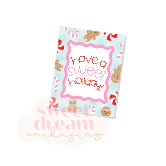 have a sweet holiday 2" x 2.5" tag - digital download